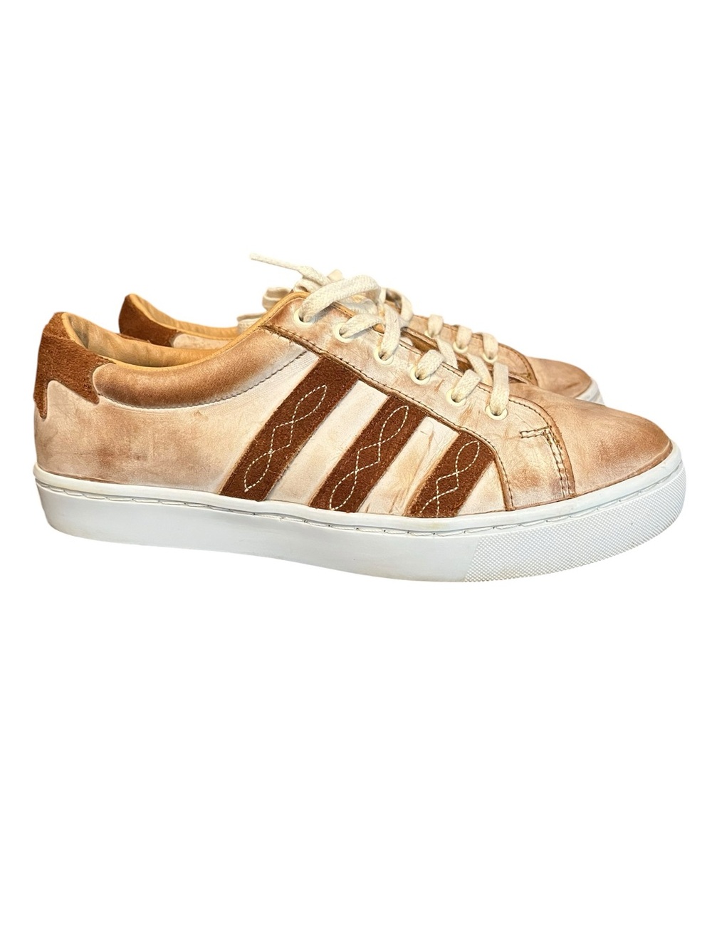 Authentic Agave Sky Sheridan Game Day Leather Tennis Shoes NWOT